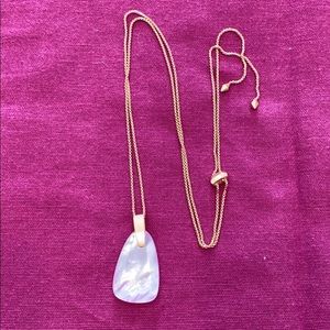 Kendra Scott stone necklace with sliding fasten.